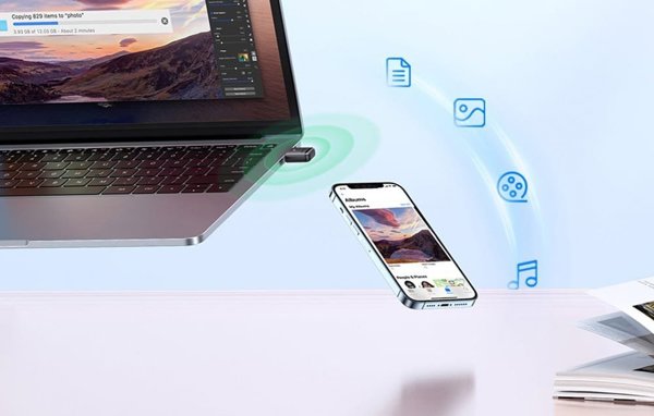 Προσαρμογέας Bluetooth Ugreen Προσαρμογέας / δέκτης Bluetooth 5.3 USB-A UGREEN CM591 LED (μαύρο)