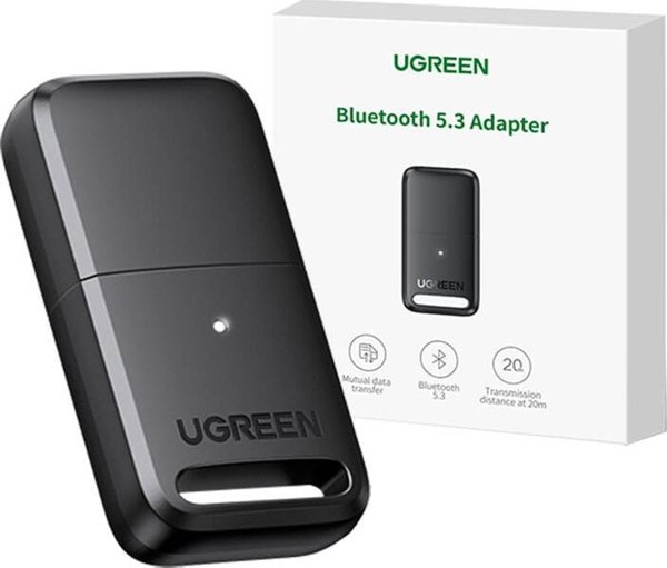 Προσαρμογέας Bluetooth Ugreen Προσαρμογέας / δέκτης Bluetooth 5.3 USB-A UGREEN CM591 LED (μαύρο)
