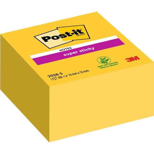 Αυτοκόλλητα Σημειωματάκια 3M Post-it 2028S, 7.6 x 7.6 εκ., Πορτοκαλί, 350 Φύλλα
