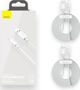 Baseus Wisdom Regular USB to Lightning Cable Λευκό 1.5m (TZCALZJ-02) (BASTZCALZJ02)