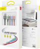 Καλώδιο USB Baseus USB-A - USB-C + microUSB + 2x Lightning 1.2 m Μαύρο (CA1T4-A01)