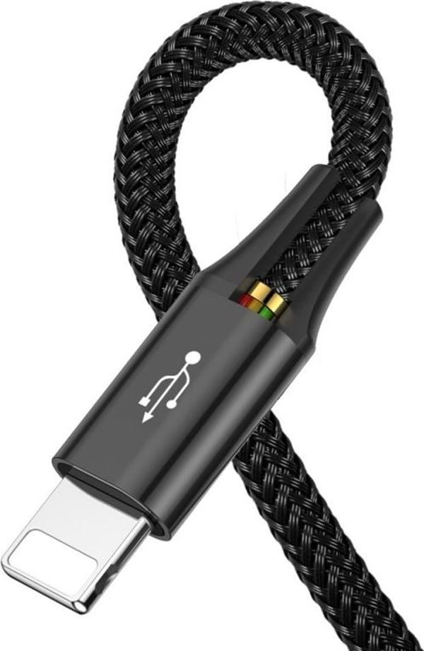 Καλώδιο USB Baseus USB-A - USB-C + microUSB + 2x Lightning 1.2 m Μαύρο (CA1T4-A01)