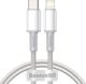 Baseus High Density Braided Cable Type-C to Lightning, PD,  20W, 1m (white)
