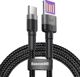 Καλώδιο USB Baseus USB-A - USB-C 1 m Μαύρο (CATKLF-PG1)