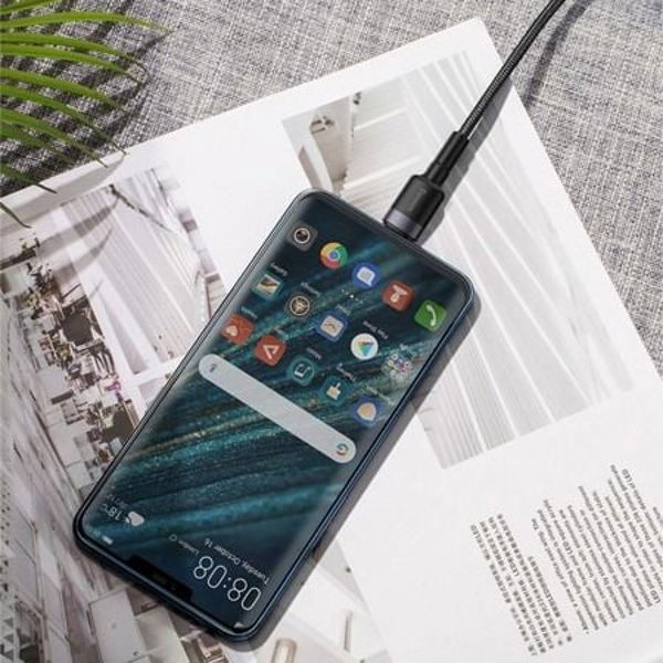 Καλώδιο USB Baseus USB-A - USB-C 1 m Μαύρο (CATKLF-PG1)