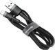 Baseus Cafule Braided USB to Lightning Cable Μαύρο 3m (CALKLF-RG1) (BASCALKLFRG1)