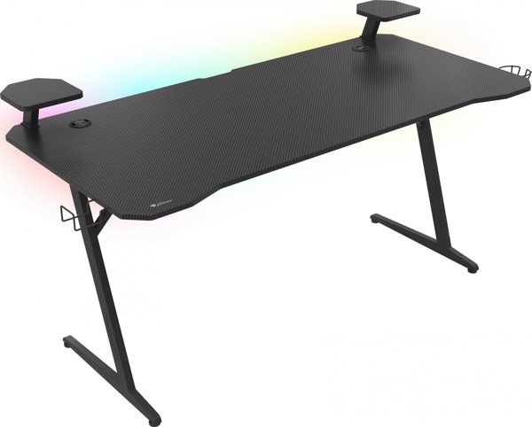 Γραφείο Genesis Holm 510 RGB Μαύρο 160 cmx75 cm
