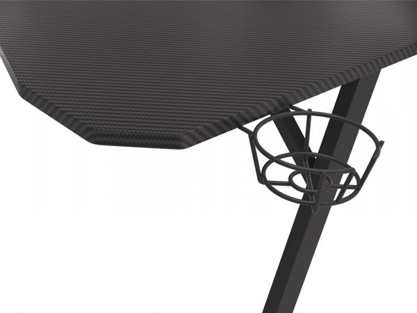 Γραφείο Genesis Holm 510 RGB Μαύρο 160 cmx75 cm