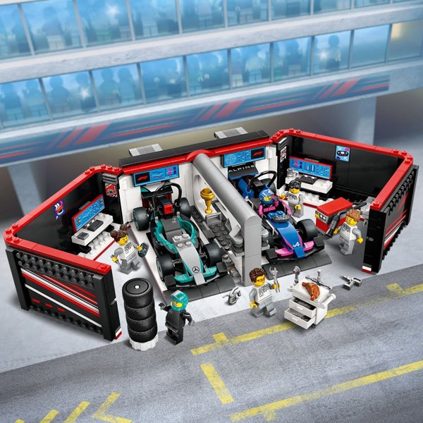 Γκαράζ και μονοθέσια Mercedes-AMG και Alpine City F1® (60444)