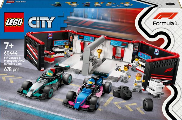 Γκαράζ και μονοθέσια Mercedes-AMG και Alpine City F1® (60444)