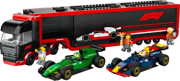 LEGO City Formula 1 Φορτηγό με Μονοθέσια RB20 και AMR24 F1 (60445)