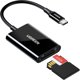Czytnik kart USB-C 2w1 Ugreen CM265 (czarny)