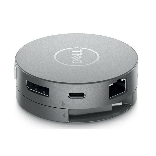 Dell DA310 USB-C Mobile Adapter - Docking Station 7-in-1 με 4K HDMI, DisplayPort, Ethernet, USB-A & Power Delivery, Ασημί