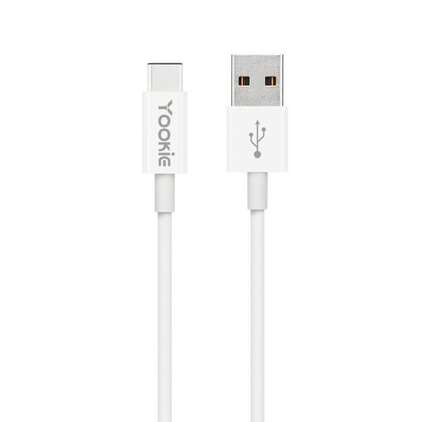 Kαλώδιο δεδομένων Yookie CB1, Type-C, 2.0m, λευκό - 40148