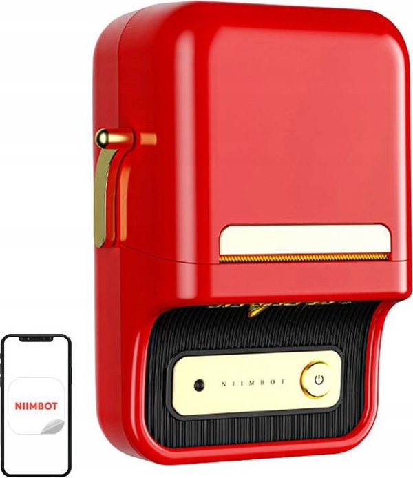 Niimbot B21S Portable Label Printer Red (B21S RED) (NIIB21SRD)