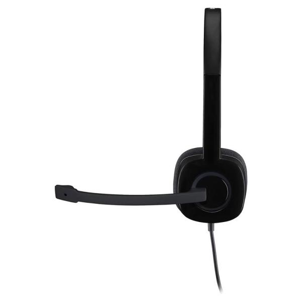 Ενσύρματα Ακουστικά Κεφαλής Logitech H151 με Μικρόφωνο Μαύρο 5099206057333 5099206057333
