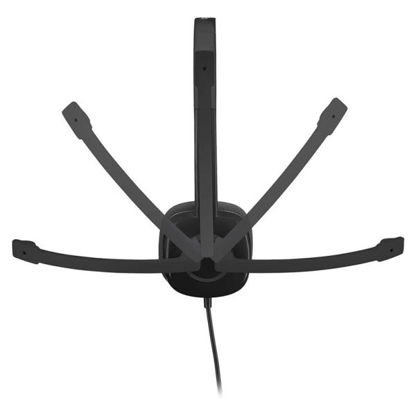 Ενσύρματα Ακουστικά Κεφαλής Logitech H151 με Μικρόφωνο Μαύρο 5099206057333 5099206057333