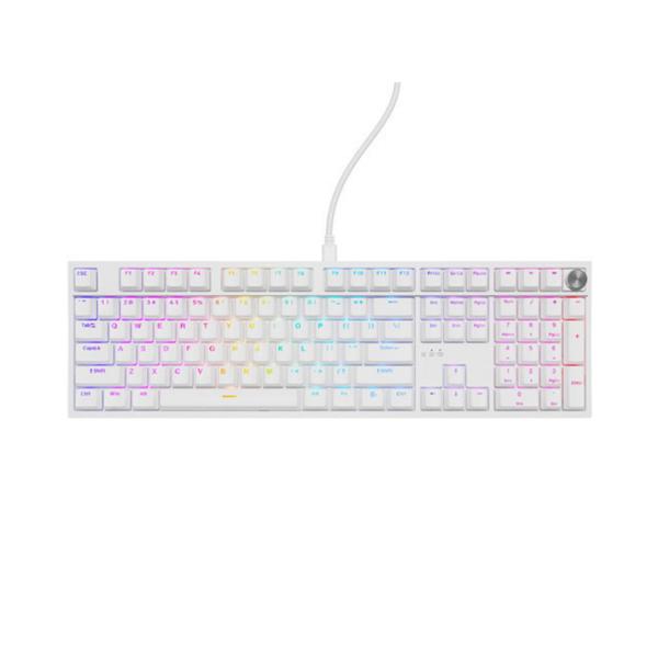 Genesis Thor 404 Mechanical Gaming Keyboard, Outemu Peach Silent Switches, RGB Φωτισμός, White