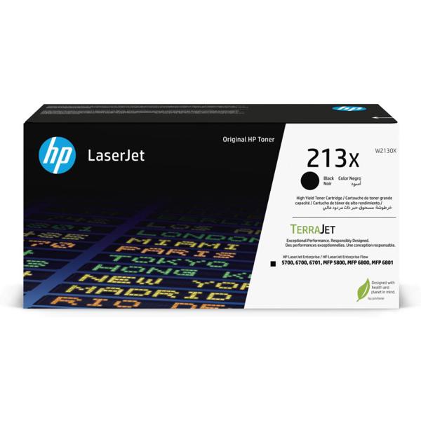 HP 213X Toner Laser Black (W2130X) - Γνήσιο Toner Εκτυπωτή για Hewlett Packard