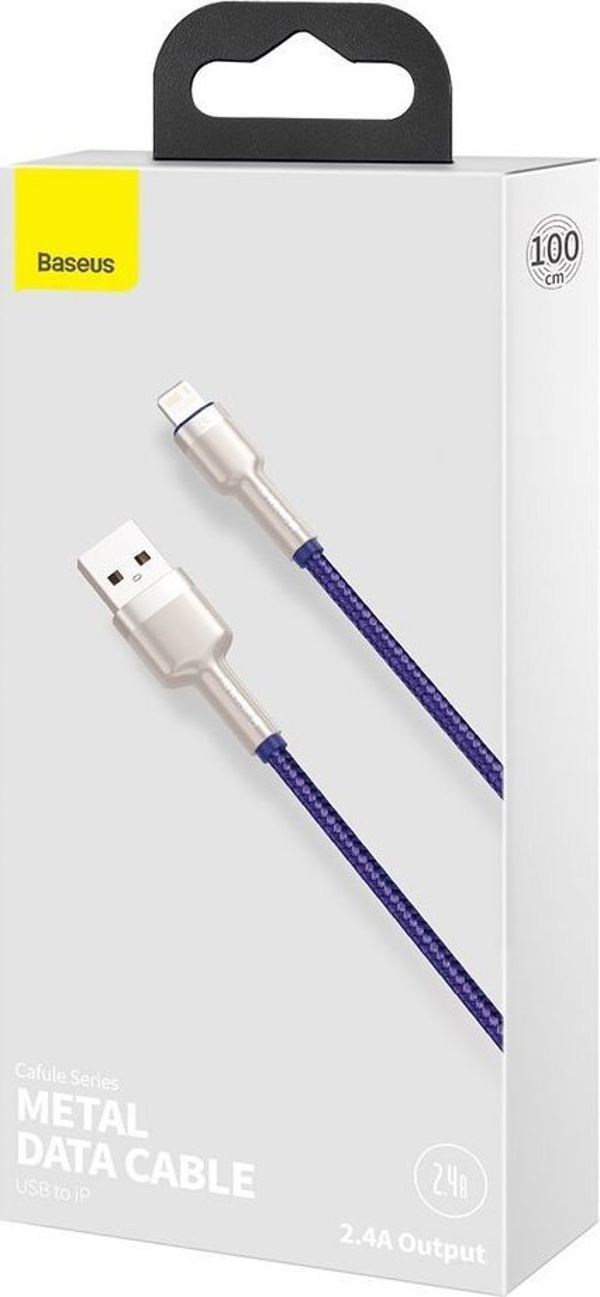 Καλώδιο USB Baseus USB-A - Lightning 1 m Μωβ (baseus_20210316155311)