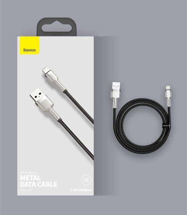 Καλώδιο Baseus USB-A σε Lightning 2.4A, Μήκος 1m, Πράσινο