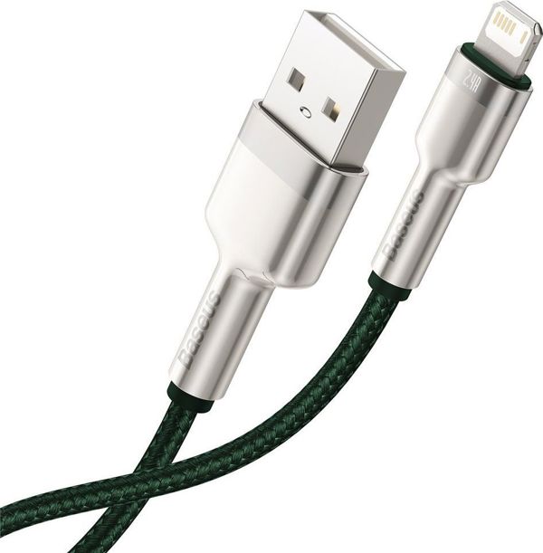 Καλώδιο USB Baseus USB-A - Lightning 2 m Πράσινο (baseus_20210316155025)