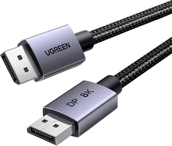 Καλώδιο Ugreen Καλώδιο UGREEN DP120 DisplayPort 1.4 8K60Hz 32.4Gbps 1m μαύρο