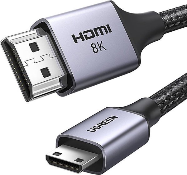 Ugreen HDMI Mini - καλώδιο HDMI 2m μαύρο (15515) 13081634 6941876215157