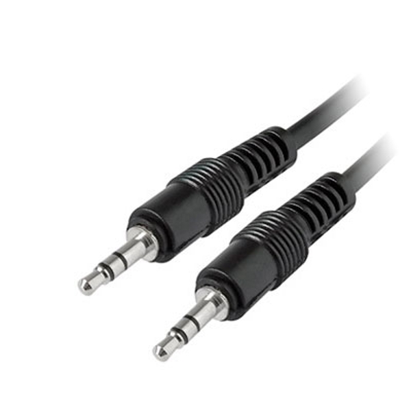 MediaRange Καλώδιο Ήχου 3.5mm Jack σε 3.5mm Jack 1.0m - Μαύρο (MRCS140)