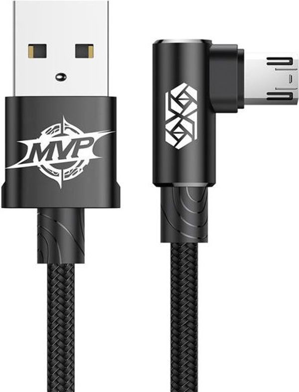 Καλώδιο USB Baseus USB-A - microUSB 2 m Μαύρο (30554-uniw)