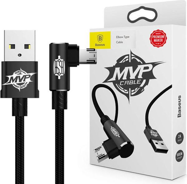 Καλώδιο USB Baseus USB-A - microUSB 2 m Μαύρο (30554-uniw)