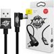Καλώδιο USB Baseus USB-A - microUSB 2 m Μαύρο (30554-uniw)