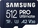 Κάρτα Samsung Pro Ultimate MicroSDXC 512 GB Class 10 UHS-I/U3 A2 V30 (MB-MY512SA/WW)