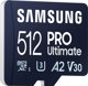 Κάρτα Samsung Pro Ultimate MicroSDXC 512 GB Class 10 UHS-I/U3 A2 V30 (MB-MY512SA/WW)