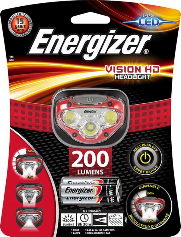 Energizer Vision Headlight HD 300 Lumens (ENE14866)