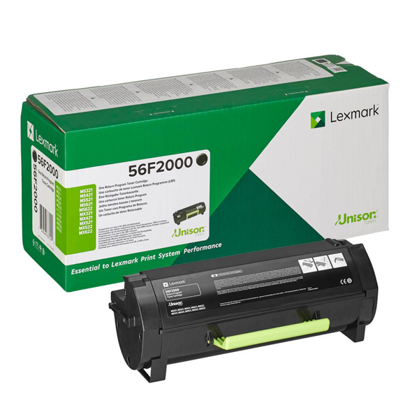 Lexmark Toner 56F2000 Black 6K για MS/MX 321, 421, 521, 522, 621, 622