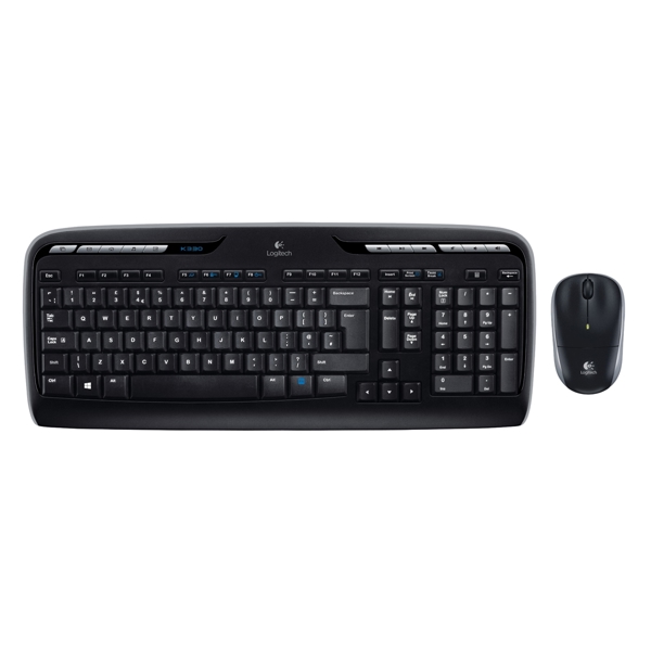 Logitech MK330 Ασύρματο Σετ Πληκτρολόγιο και Ποντίκι GR, Μαύρο