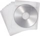 MediaRange Θήκες CD/DVD Αυτοκόλλητες Από Ύφασμα, Διαφανείς, 50 Τεμάχια