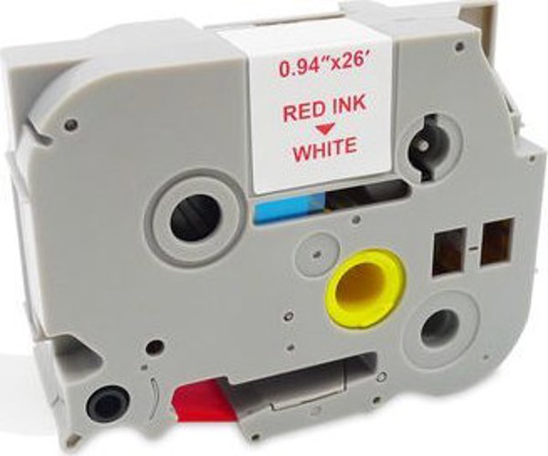 Ταινία εκτύπωσης MediaRange Brother TZ-252/TZe-252 24mm 8m κόκκινο