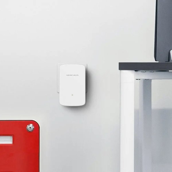 Mercusys ME10 N300 Wi-Fi Range Extender, Ασύρματος Αναμεταδότης Σήματος, Εύκολη Εγκατάσταση, Λευκό