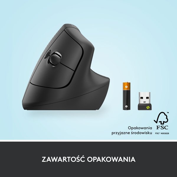 Mysz Logitech Lift Graphite  (910-006473)