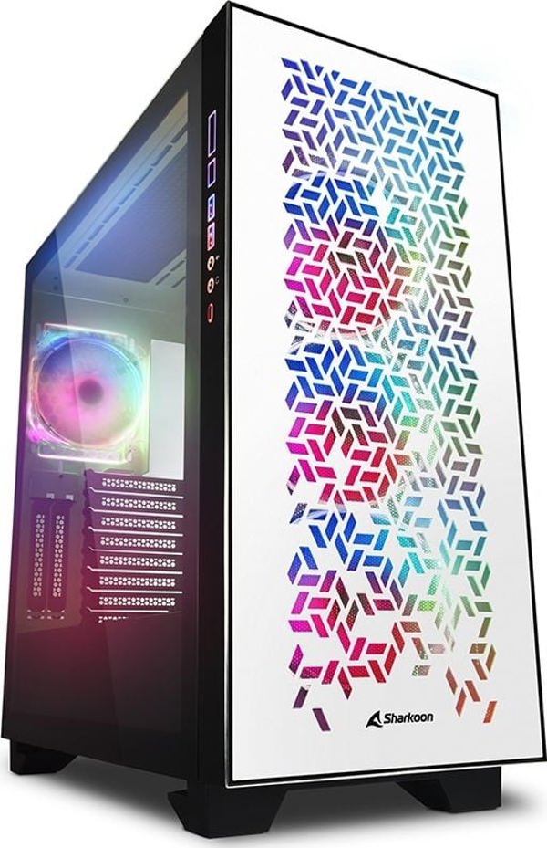 Sharkoon ELITE SHARK CA300H PC Case White - ATX Tower Κουτί Υπολογιστή