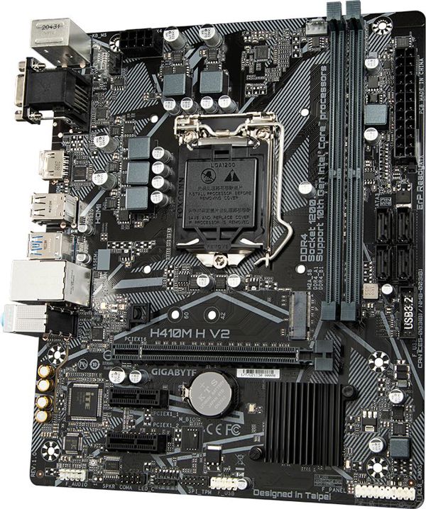 Gigabyte Motherboard 1200 H410M H V2 (rev. 1.0) (H410M H V2) (GIGH410MHV2)