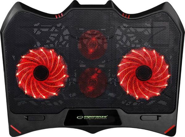Esperanza Buran Cooling Pad για Laptop με 4 Ανεμιστήρες και Φωτισμό (EGC102) (ESPEGC102)