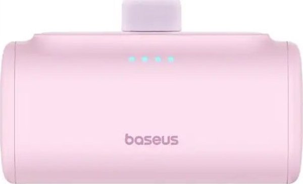 Φορητός φορτιστής Baseus Compact USB-C 5000mAh, 20W (ροζ)