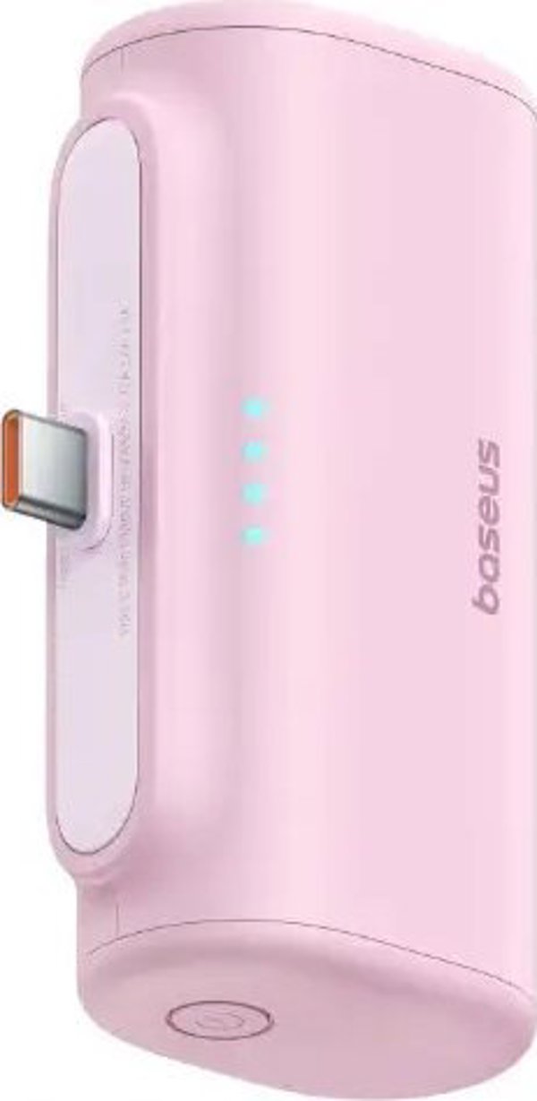 Φορητός φορτιστής Baseus Compact USB-C 5000mAh, 20W (ροζ)