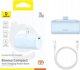Powerbank Baseus Compact USB-C 5000mAh, 20W (μπλε)