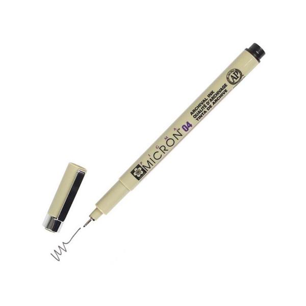 Sakura Pigma Micron Μαρκαδόρος Σχεδίου 04, 0.4mm, Μαύρο Χρώμα (XSDK0449)