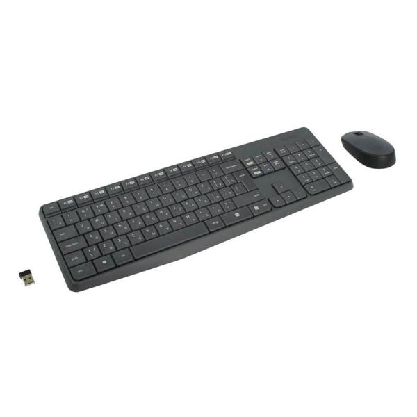 Logitech MK235 Desktop Combo GR (Black, Wireless) (LOGMK235GR)