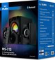 SVEN MS-312 μαύρο Bluetooth FM USB Display RC μονάδα ισχύος εξόδου 20W+2x10W (RMS)